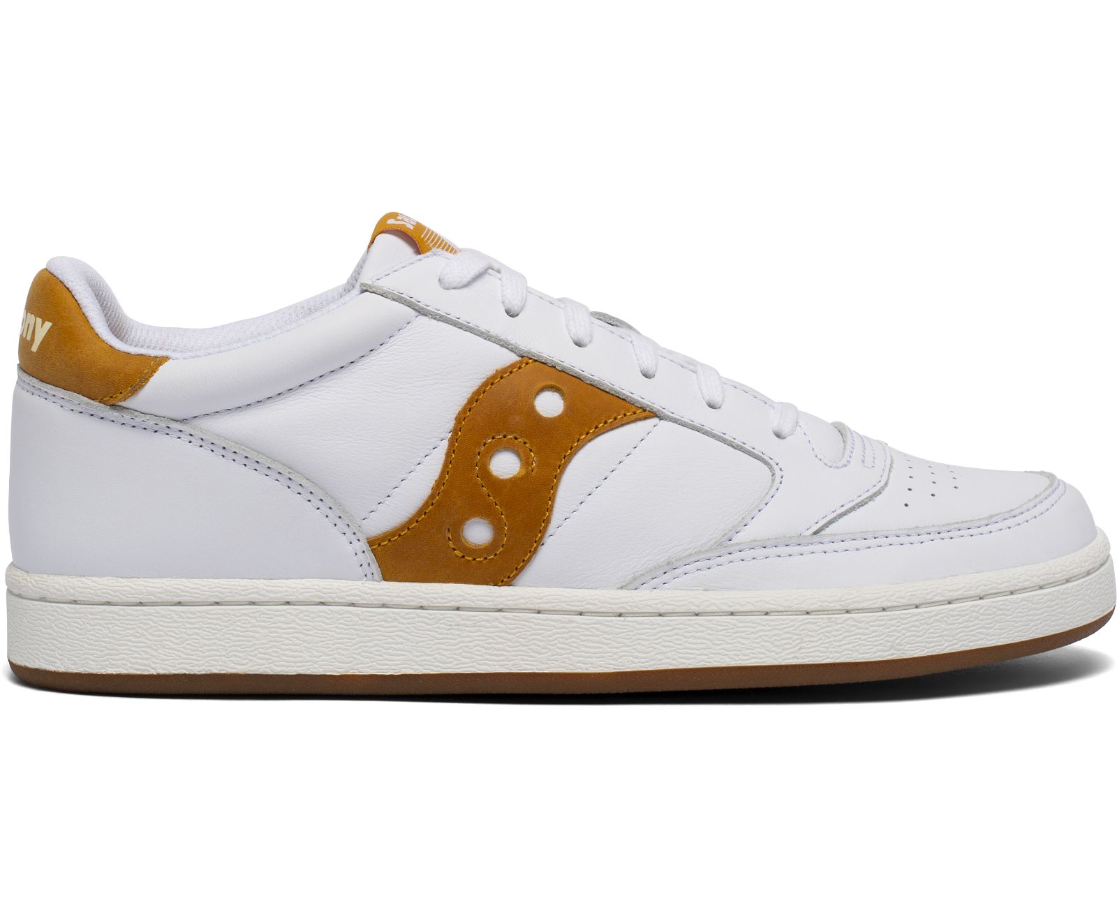 Men\'s Saucony Jazz Court Originals White / Yellow | Singapore 413VRWD